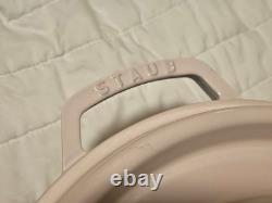 Staub Cast Iron 7 qt, Round, Dutch Oven, Pink