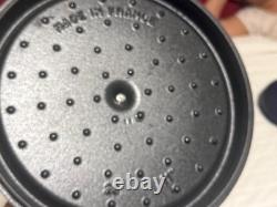 Staub Cast Iron 7 qt, Round, Dutch Oven, White Matte