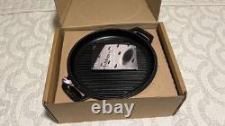 Staub Cast Iron 7qt, Round, Dutch Oven, Grill -Dark blue