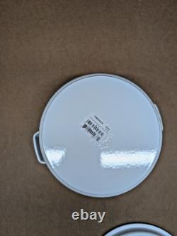 Staub Cast Iron Dutch Oven 5-qt Tall Cocotte White (NO BOX)