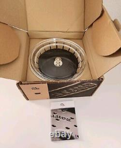 Staub Cast Iron Dutch Oven Round Glass Lid Cocotte 3.9QT 3.7L Black Open Box