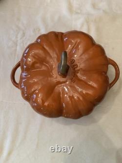Staub Cast Iron Pumpkin Dutch Oven 5.5 Qt