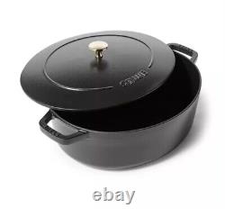 Staub Cast Iron Wide Oval Dutch Oven, 6 Qt, 12inch