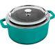 Staub Dutch Oven3.9qt Round Cocotte With Glass Lid Made In France Mint Green