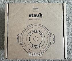 Staub Enameled Cast Iron Deep Dutch Oven, 5 QT Tall Cocotte Haute Grenadine New