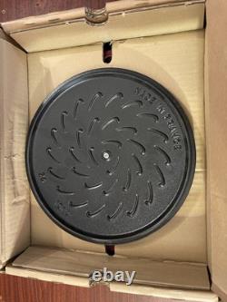 Staub Enameled Cast Iron Dutch Oven 5.1 QT 4.9 LCherry Made in France