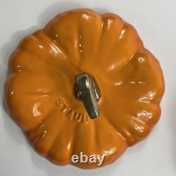Staub Enameled Cast Iron Pumpkin Cocotte Dutch Oven 3.5 Quart