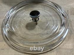 Staub La Coccotte White #24France 4qt Round Cast Iron Dutch Oven withGlass Lid