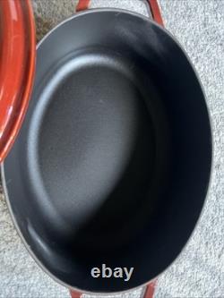 Staub La Cocotte #29 4 Qt. Oval Red Enamel Cast Iron Pot/Dutch Oven
