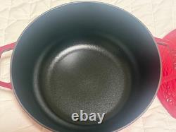 Staub La Cocotte 5.25 qt, Essential French Oven with Horse Lid, cherry