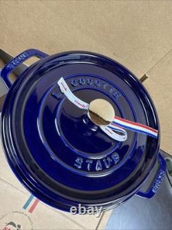 Staub La Cocotte Enameled Cast Iron Dutch Oven 4 QT 9 3/8 Dark Blue