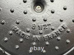 Staub La Cocotte Enameled Coated Cast Iron Dutch Oven #22 Blue 8 1/2 France