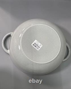 Staub Le Grande 7.4-Qt Enameled Cast Iron Dutch Oven With Glass Lid White Truffle