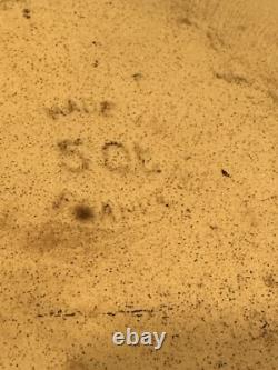 Staub VINTAGE Cast Iron Round Enamel 5 Qt Dutch Oven With Lid Made In France Staub