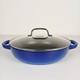 Staub For Williams Sonoma Cast Iron Dutch Oven Skillet Enameled W Glass Lid 12