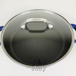 Staub for Williams Sonoma Cast Iron Dutch Oven Skillet Enameled w Glass Lid 12