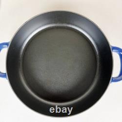 Staub for Williams Sonoma Cast Iron Dutch Oven Skillet Enameled w Glass Lid 12