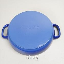 Staub for Williams Sonoma Cast Iron Dutch Oven Skillet Enameled w Glass Lid 12