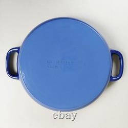 Staub for Williams Sonoma Cast Iron Dutch Oven Skillet Enameled w Glass Lid 12