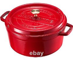 Supreme x STAUB / Round 5.5 Qt. Cocotte Dutch Oven / with Lid / Red /