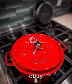 Supreme x STAUB / Round 5.5 Qt. Cocotte Dutch Oven / with Lid / Red /