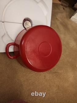 Sur La Table. 8.0 Quart. Enamel Red Cast Iron. Lightweight. Dutch Oven With Lid