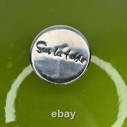 Sur La Table Enameled Cast Iron Oval Dutch Oven 8 Quart Green Pot With Lid