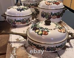 TABLETOPS UNLIMITED Kensington Garden Porcelain Enamel 11 Piece Set