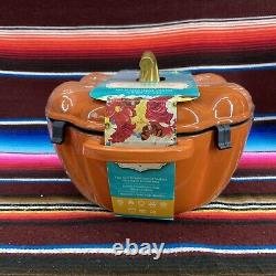 The Pioneer Woman 3.5 QT Orange Pumpkin Dutch Oven Enamel Over Cast Iron New