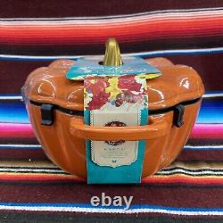 The Pioneer Woman 3.5 QT Orange Pumpkin Dutch Oven Enamel Over Cast Iron New