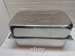 Townecraft Chef's Ware 14 Qt Double Roaster Stainless Dutch Oven Lid 16x10x4 USA