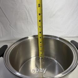 Townecraft Chef's Ware 4 Qt Stockpot T-304 Surgical Stainless Dutch Oven Pan Lid