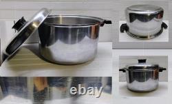 Townecraft Chef's Ware Stockpot 12 Qt T-304 Surgical Stainless Dutch Oven & Lid