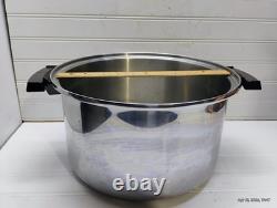 Townecraft Chef's Ware Stockpot 12 Qt T-304 Surgical Stainless Dutch Oven & Lid
