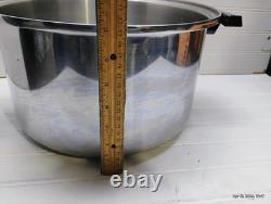 Townecraft Chef's Ware Stockpot 12 Qt T-304 Surgical Stainless Dutch Oven & Lid