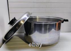 Townecraft Chef's Ware Stockpot 12 Qt T-304 Surgical Stainless Dutch Oven & Lid