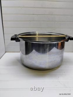 Townecraft Chef's Ware Stockpot 12 Qt T-304 Surgical Stainless Dutch Oven & Lid