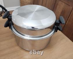 Townecraft Chefs Ware 6 Qt EXCELLENT! 5-PLY T-304 Stainless Dutch Oven+DOME Lid