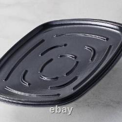 Tramontina Dutch Oven Enameled Cast Iron Square 7qt Matte Teal Oven Safe Fashion