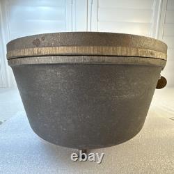 Utah Centennial Heavy 12 Cast Iron 3 Legs/foot Camp Dutch Oven With Tag & LID