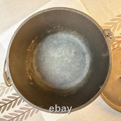 Utah Centennial Heavy 12 Cast Iron 3 Legs/foot Camp Dutch Oven With Tag & LID