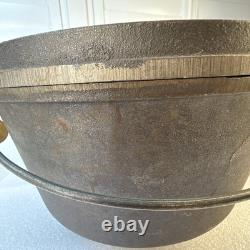 Utah Centennial Heavy 12 Cast Iron 3 Legs/foot Camp Dutch Oven With Tag & LID