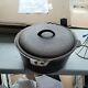 Vintage Unmarked #10 12 Cast Iron Dutch Oven Pot With Tapered Lid 8 Qt + Basket