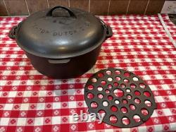 VTG 1920's Griswold #9 Tite Top Dutch Oven With Lid & Trivet! Very Nice
