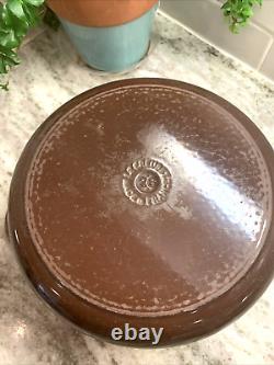 VTG Le Creuset Chocolate Brown Cast Iron Dutch Oven #26, 5.5 Qt. Excellent