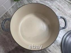 VTG Le Creuset Dutch Oven #24 Matte Gray Cast Iron withLid 4.5 Qt. READ R70