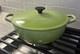 Vtg Le Creuset Kiwi Green 2.75 Qt. Cast Iron Marmite French Dutch Oven Withlid L52