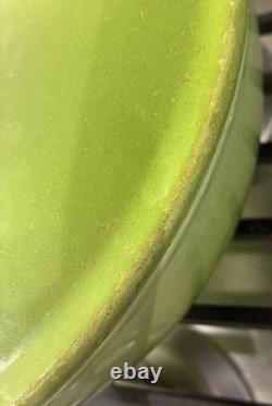 VTG Le Creuset Kiwi Green 2.75 Qt. Cast Iron Marmite French Dutch Oven withLid L52