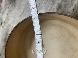 VTG Le Creuset Red Cast Iron Dutch Oven #26, 5.5 Qt. Large Exterior Chip