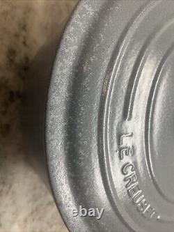 VTG RARE COLOR Le Creuset Blue Gray Cast Iron Dutch Oven #26, 5.5 Qt